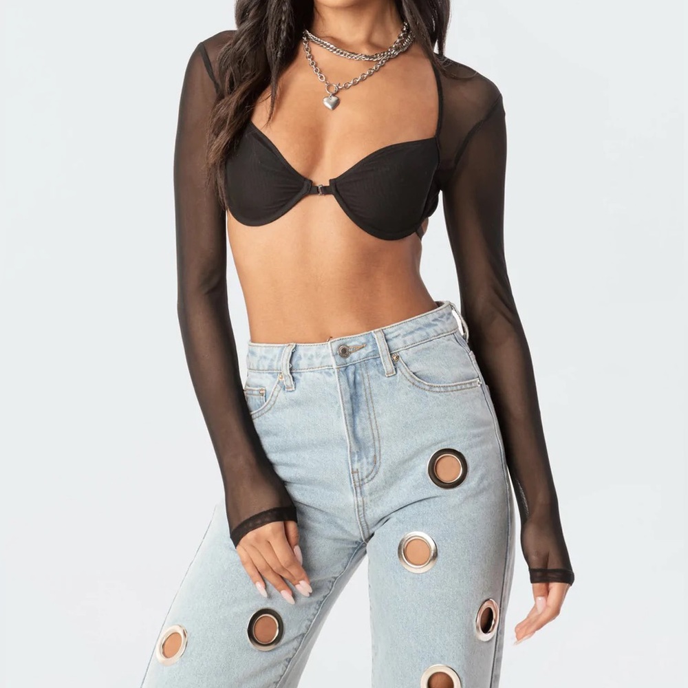 Edikted mesh bra crop top size XS